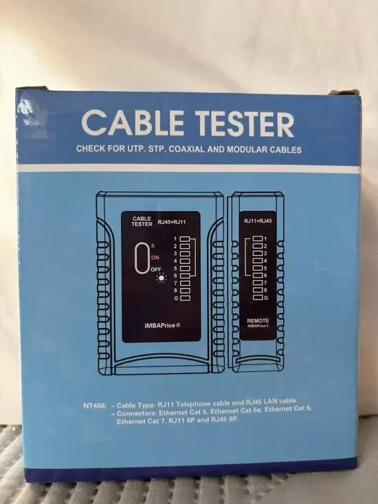 Cable Tester 468 Series Check for UTP STP Coaxial and Modular Cables RJ45 CT468
