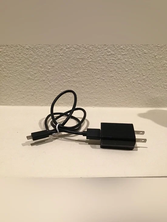 Amazon Black AC Adapter with White Label and cable.