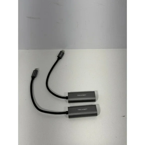 TeckNet USB-C to Gigabit Ethernet RJ45‎ LAN Adapter Space Gray ECR01799 2 Pack