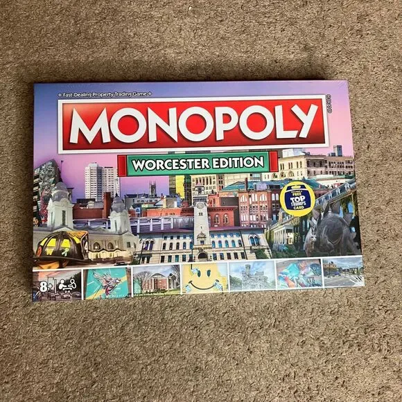 Worcester Monopoly - The Fast-Dealing Property Trading Board Game - Brand New