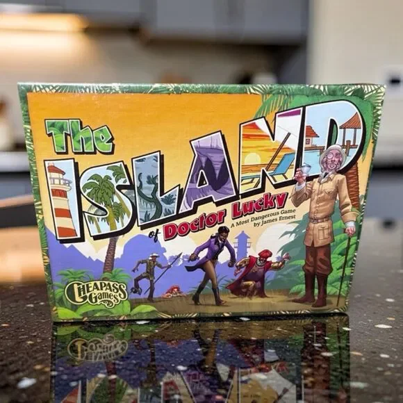 NIB The Island of Doctor Lucky Board Game Factory Sealed