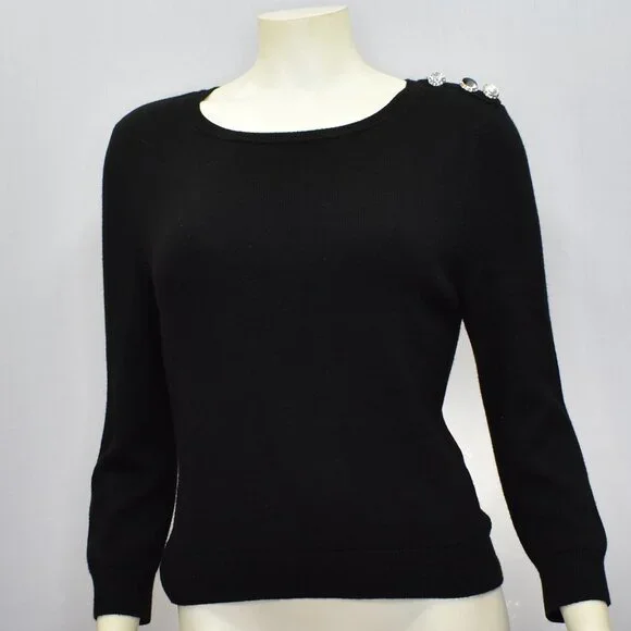 WHITE HOUSE BLACK‎ MARKET 3/4 SLEEVES SWEATER SZ MD
