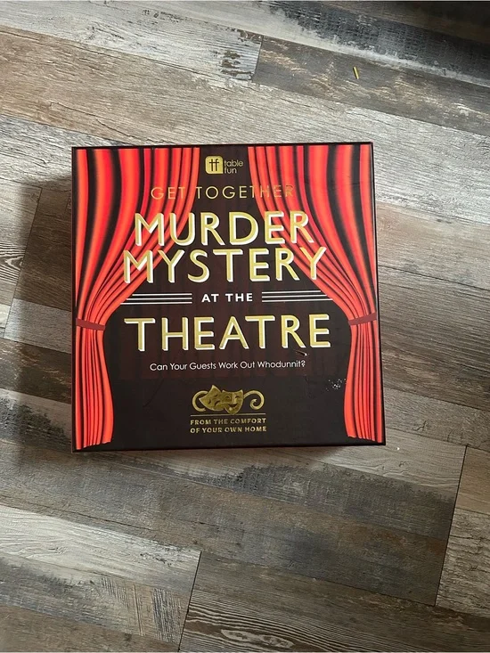 Murder Mystery at the Theatre Board Game - Red & Black
