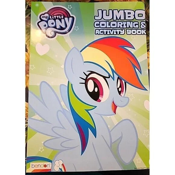 My Little Pony Jumbo Coloring & Activity Book Color 96 Pages Green