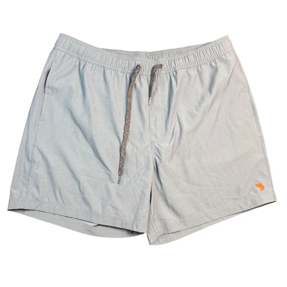 Salt Life Live Salty Mens XXL Gray Swim Trunks Board Shorts Marlin Logo 6 Inseam