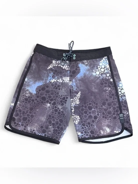 Depactus Head High Mens Board Shorts Abstract Print Swim Trunks Unlined No Tag