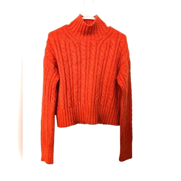 French Connection size L cable knit sweater