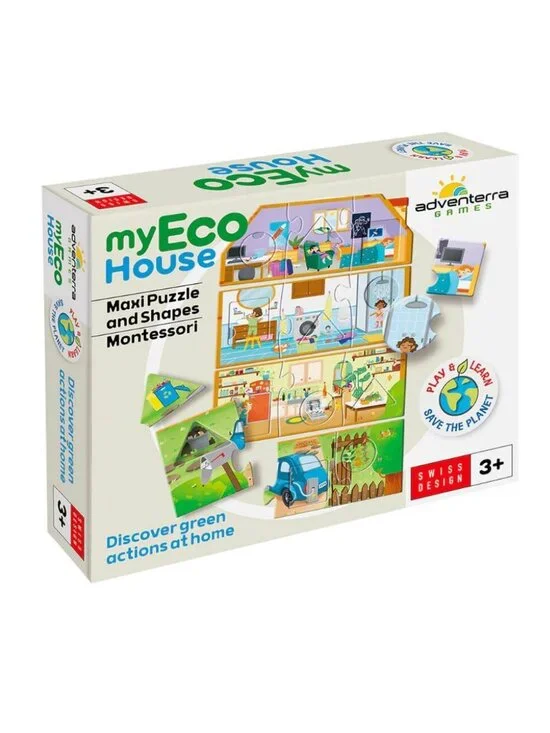 My Eco House 2-In-1 Jumbo Puzzle Educational Game For Kids Ages 3+