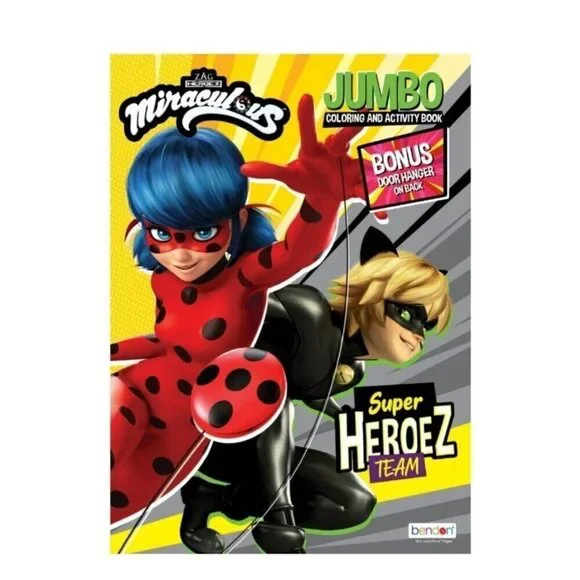 MIRACULOUS Coloring & Activity Book with Tear & Share Pages NEW Free ship!