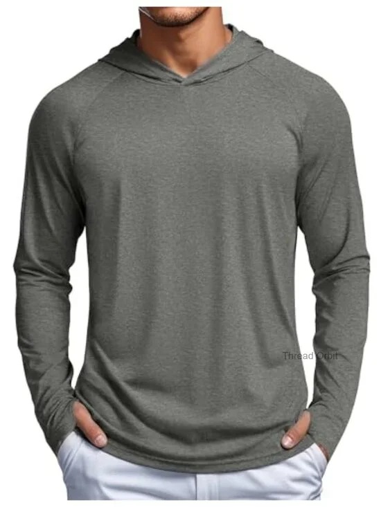 UPF 50+ Long Sleeve Sun Shirt Hoodie Fishing Swim Rash Guard