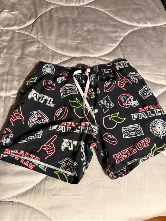 Atlanta Falcons Black chubbies Swim Shorts