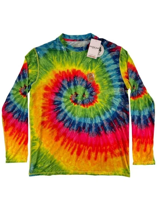 Ingear Swim Shirt UPF 50+ Long Sleeve Tie-Dye Men's Size Medium NEW