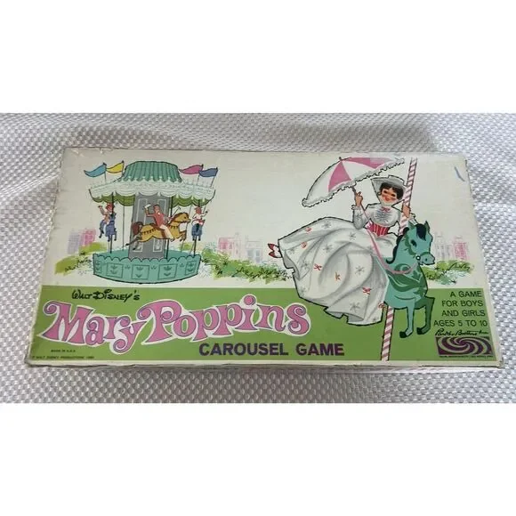 Replacement  Board  and Rule Vintage Wlat Disney Mary Poppins Game