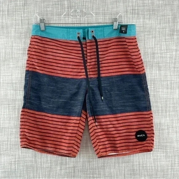 RVCA Size 32 Men's Classic Non-Stretch Board Shorts Swim Suit 2739