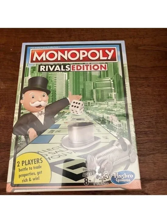New Sealed Hasbro Monopoly Rivals Edition. 2 players, age 8+. New