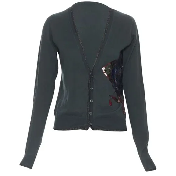 Undercover Sequins Floral Patch Cardigan