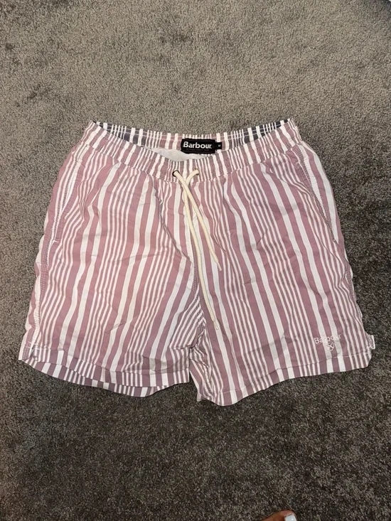 Barbour Deckham striped Swim Trunks