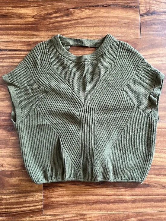 Express Ribbed Knit Sweater Top