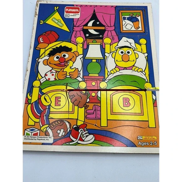 Playskool Bert & Ernie's‎ Room 315-34 8 Pcs Puzzle