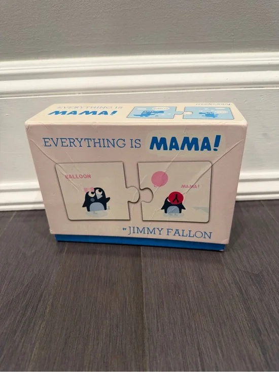 Everything Is Mama! Kids Animal Puzzle by Jimmy Fallon Pink & Blue Baby Toddler