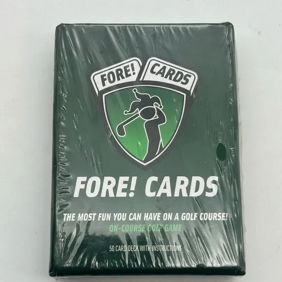 Fore! Cards On-Course Golf Game New/Sealed. 1O