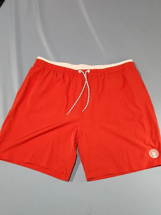 NWOT chubbies Red Swim Trunks W/ Drawstring. XXL.