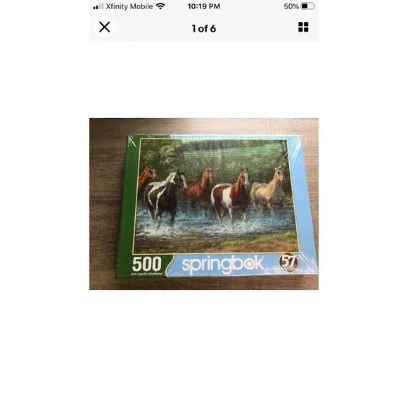 Springbok's 500 Piece Jigsaw Puzzle Summer Creek Horses 18
