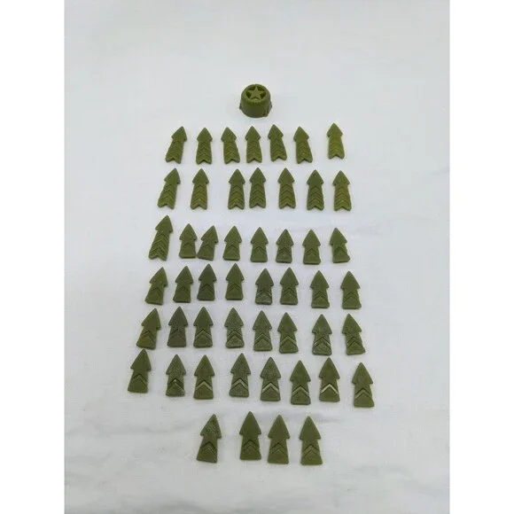 (50) Green Player Risk 2008 Player Pieces