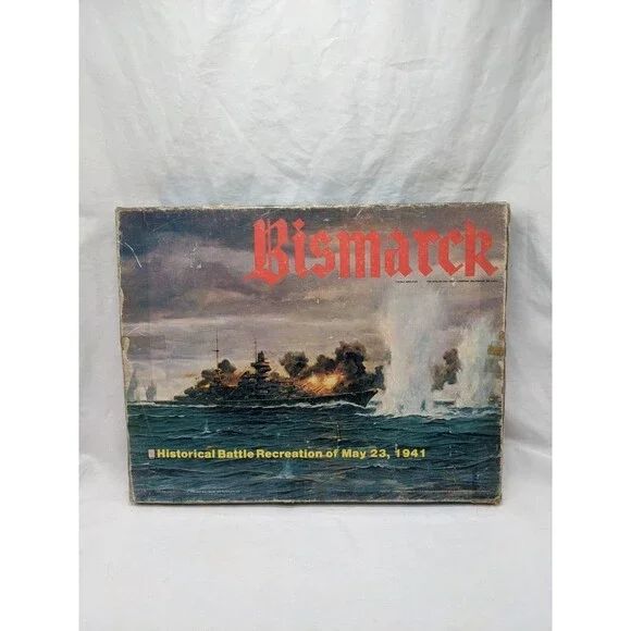 Avalon Hill 1978 Bismarck Board Game Complete