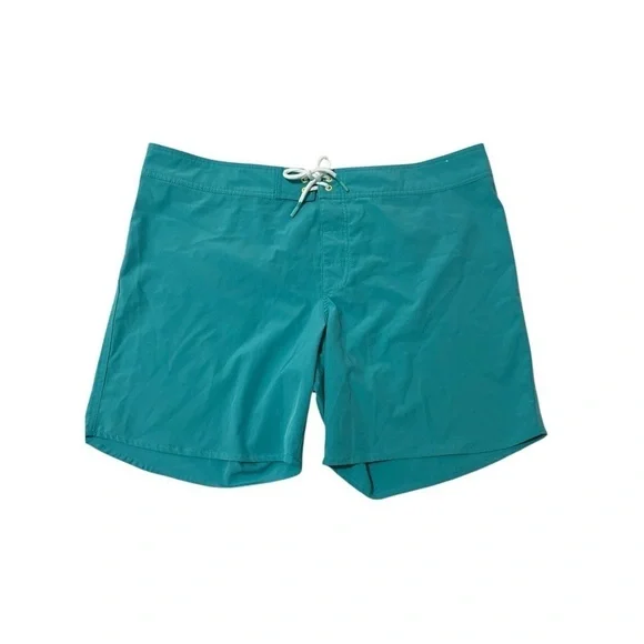 Chubbies Board Shorts Men's 38 Green Print Swim Trunks Drawstring