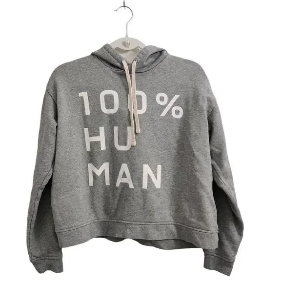 Everlane Sweater Womens Small‎ Gray 100% Human Hoodie Pullover Sweatshirt Cotton