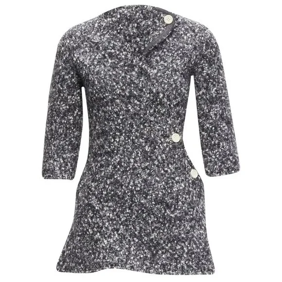 Celine 2014 Wool Boucle Diagonal Top