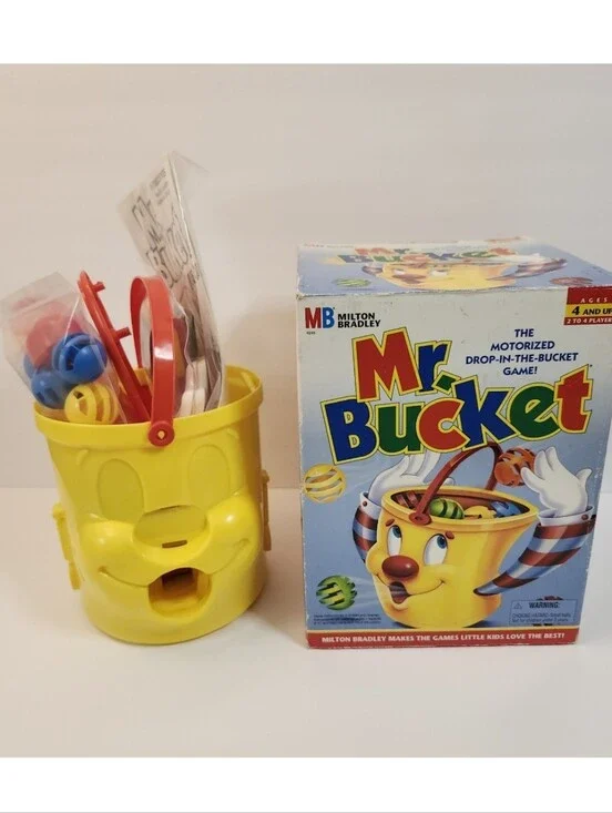 Vintage 2002 Milton Bradley MR. BUCKET Game, Open Box, New, Unused Complete READ