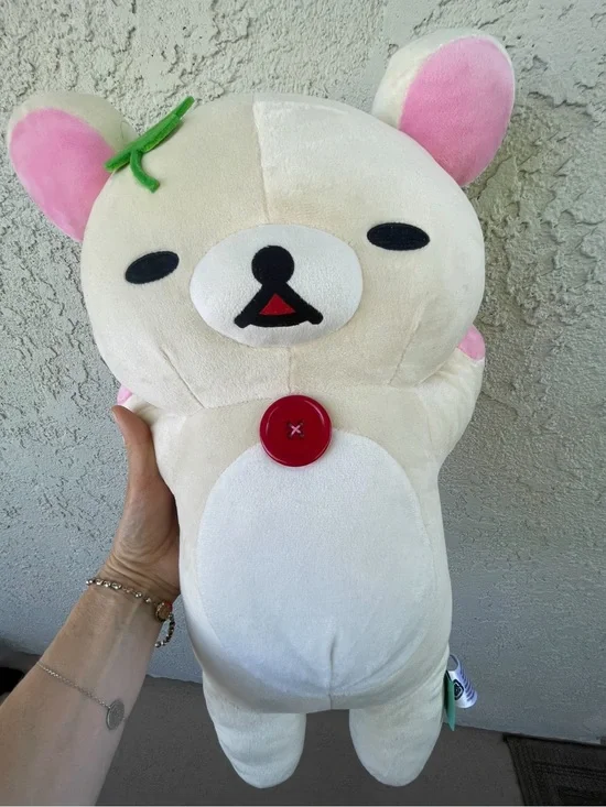 Plush Cream Bear Stuffed Toy - Soft Cuddly Companion