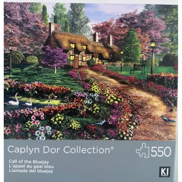 NEW 550 Piece Puzzle w/Poster Call Of The Blue Jay 24