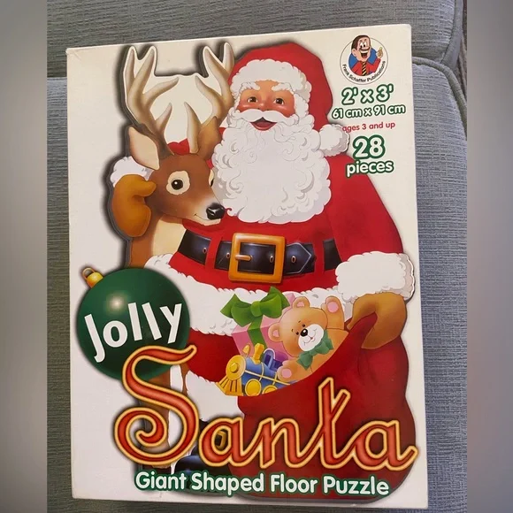 Santa Giant Shaped Floor Puzzle - Red Santa 3 YRS & UP