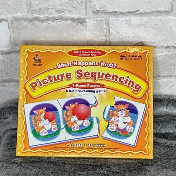 What Happens Next? Picture Sequencing Puzzle Game