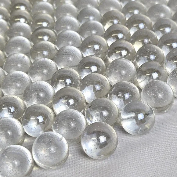 210 Clear Game Marbles With Bubbles, 1‎ lb 14 oz