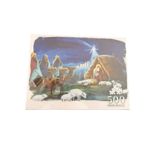 Christian Art Gifts Nativity 500 Piece Christmas Jigsaw Puzzle Holy Family