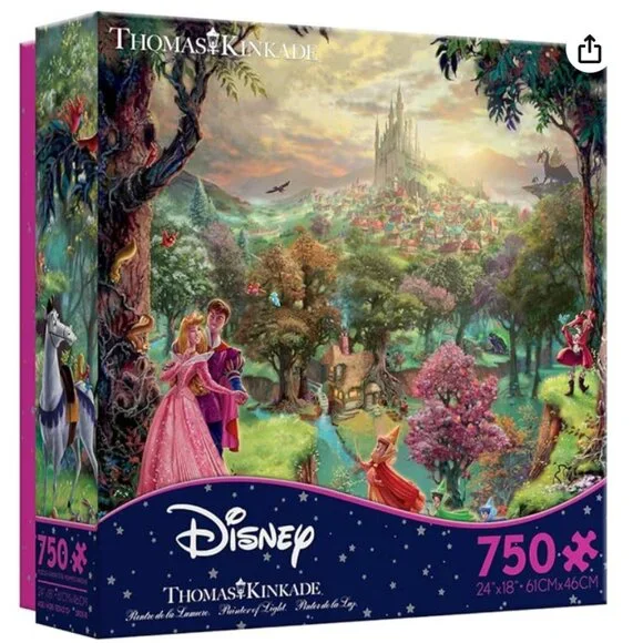 🌟VALENTINE'S DAY - Disney Sleeping Beauty Puzzle by Thomas Kinkade (750 Pieces)