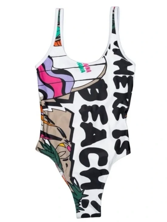 Adidas Collective Memories Bodysuit retro-inspired One Piece Swimsuit Size Large