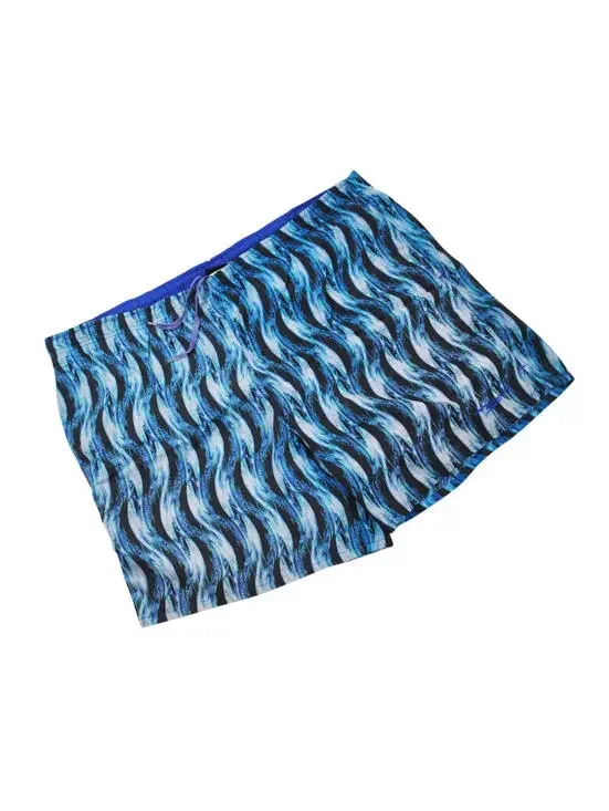 Vintage Speedo Pattern Print Blue Swimsuit Size X-Large (38-40)