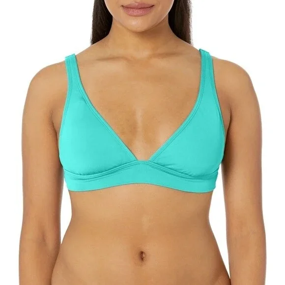 Billabong Womens Aloha Banded Tri Bikini Top Small Tropic Shore NWT