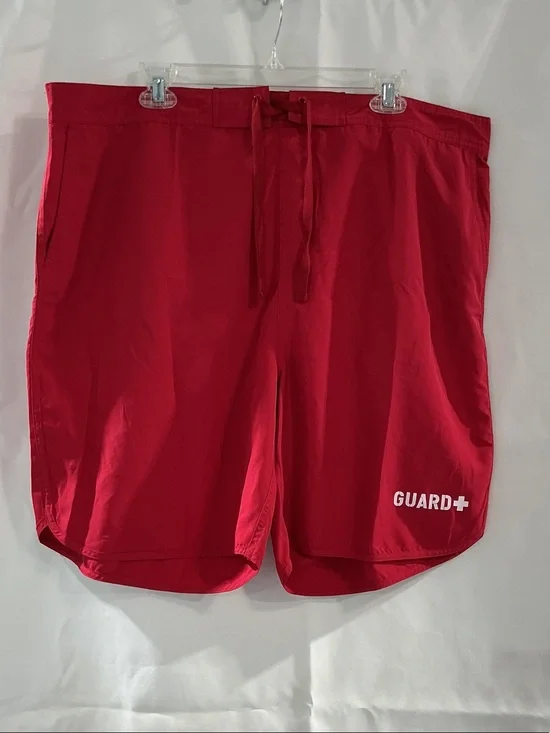 GUARD+ Men's Red Swim Trunks