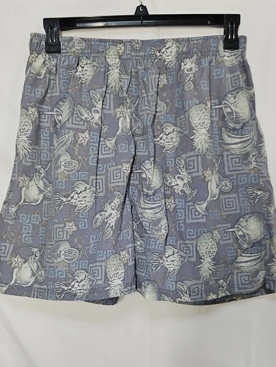 croft & barrow Blue Tropical Fruit Swim Trunks