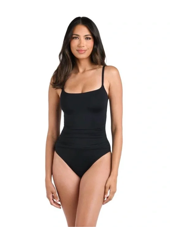 La Blanca Women's Standard Island Goddess Lingerie One Piece Swimsuit 14 NWT