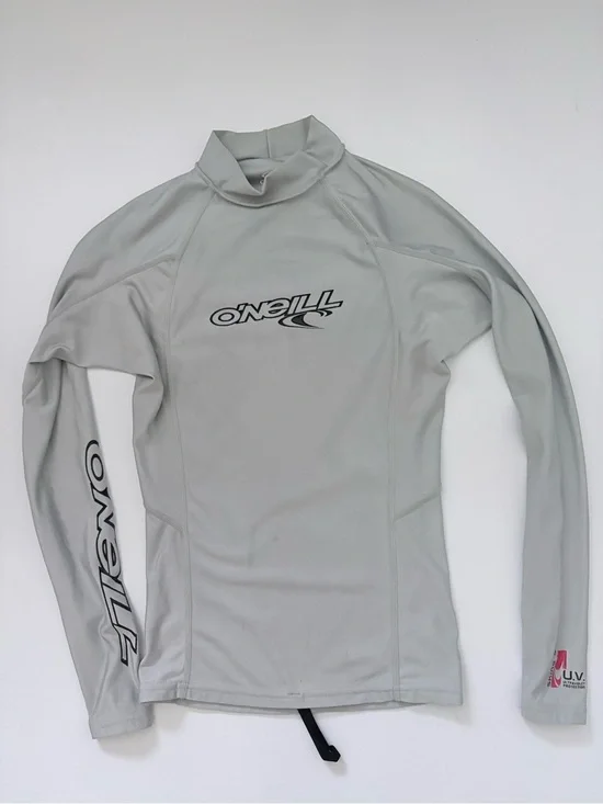 O'Neill XS Light Gray Long Sleeve Rash Guard