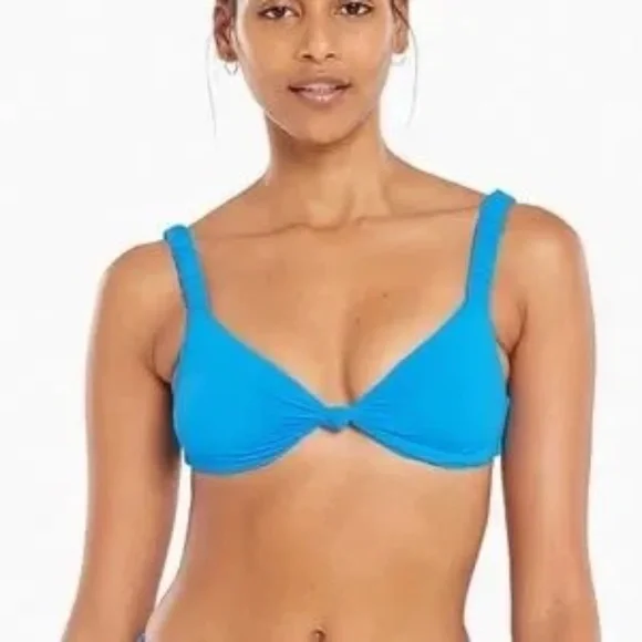 New Vitamin A Zuri Bralette in Cerulean Blue Bikini Top 31477