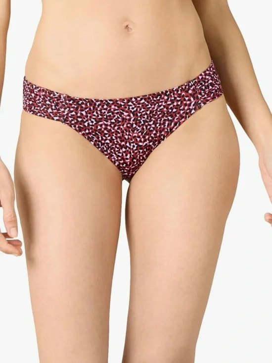 Amazon Essentials Red and Black Leopard-Print Bikini Bottoms XL