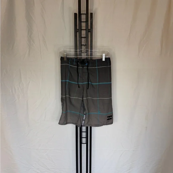 Billabong Gray and‎ Blue Board Shorts